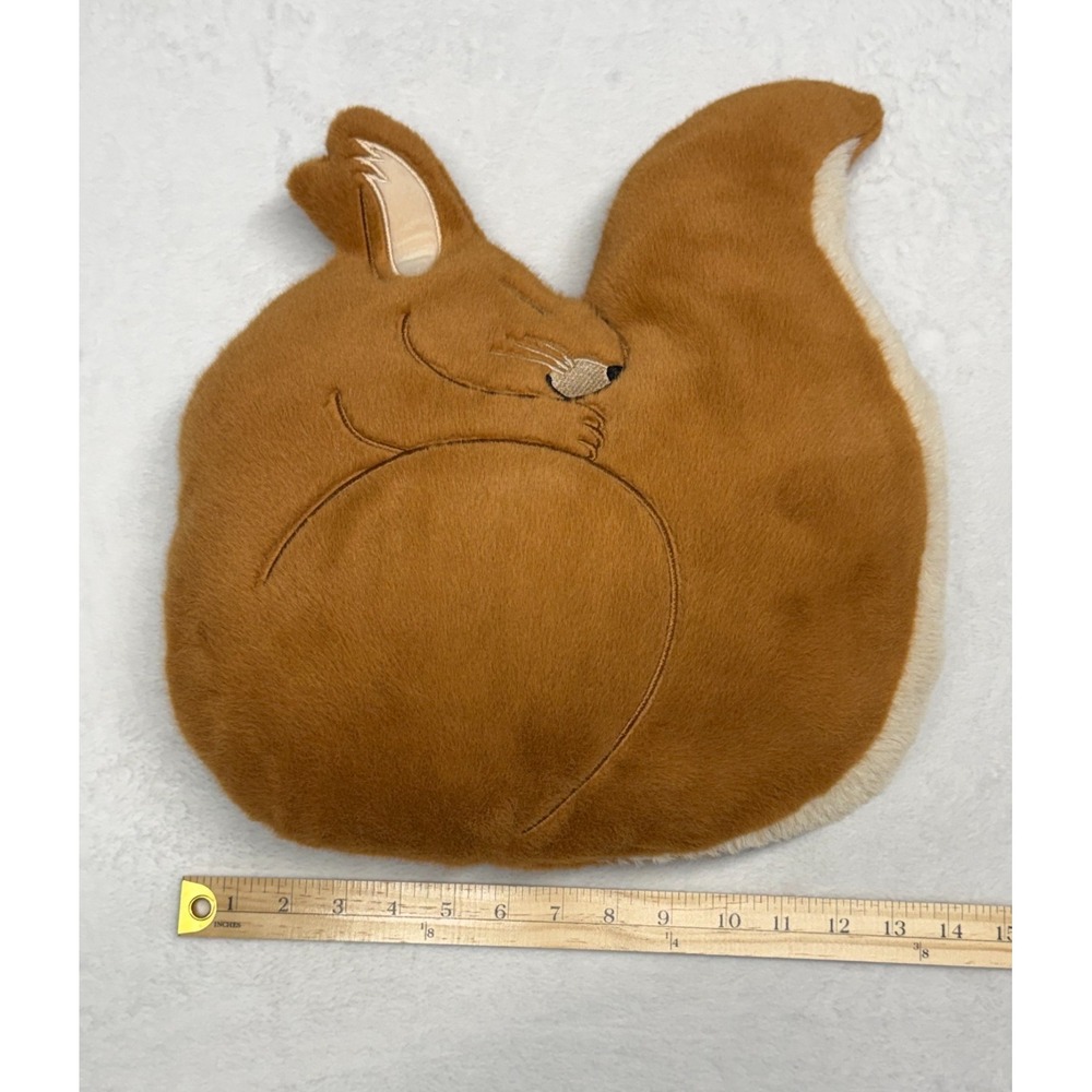 Squirrel Throw Pillow Plush Can Hold Microwave Heat Insert - Picture 2 of 6